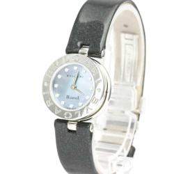 Bvlgari Blue MOP Stainless Steel BZ22S B-Zero1 Women's Wristwatch 22 MM