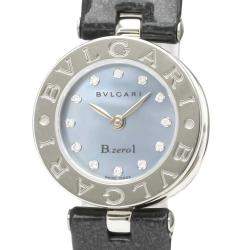 Bvlgari Blue MOP Stainless Steel BZ22S B-Zero1 Women's Wristwatch 22 MM