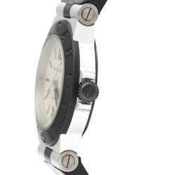 Bvlgari Silver Aluminum AL32TA Quartz Women's Wristwatch 32 MM