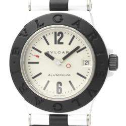 Bvlgari Silver Aluminum AL32TA Quartz Women's Wristwatch 32 MM