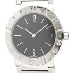 Bvlgari Black Stainless Steel Bvlgari Bvlgari BB30SS Quartz Women's Wristwatch 30 MM