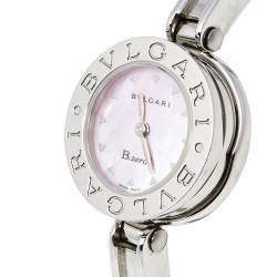 Bvlgari Pink Mother of Pearl Stainless Steel B.Zero1 BZ22S Women's Wristwatch 22 mm
