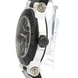 Bvlgari Black Carbon Fiber Aluminum Diagono AL 29 TA Women's Wristwatch 29 MM