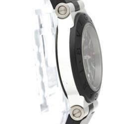 Bvlgari Black Carbon Fiber Aluminum Diagono AL 29 TA Women's Wristwatch 29 MM