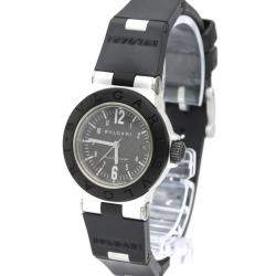 Bvlgari Black Carbon Fiber Aluminum Diagono AL 29 TA Women's Wristwatch 29 MM