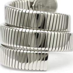 Pre Owned Bvlgari Black Stainless Steel Tubogas BB19 1TS Women's Wristwatch 19 MM