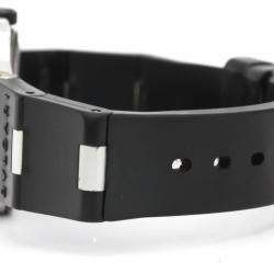 Pre Owned Bvlgari Silver Aluminum Diagono Quartz Al32A Women's Wristwatch 32 MM