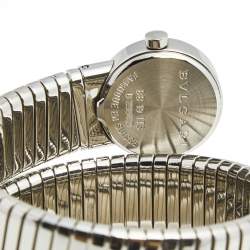Pre Owned Bvlgari Black Stainless Steel Serpenti Tubogas BB 19 1TS Women's Wristwatch 19 mm 