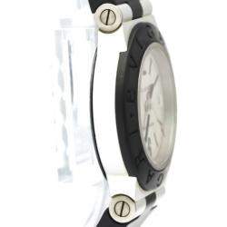 Bvlgari Silver Aluminium Diagono AL29TA Quartz Women's Wristwatch 29 MM
