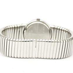 Bvlgari Black Diamonds Stainless Steel Tubogas BB26 2TS Quartz Women's Wristwatch 26 MM