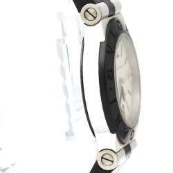 Pre Owned Bvlgari Silver  Aluminum Quartz AL32TA Women's Wristwatch 32 MM