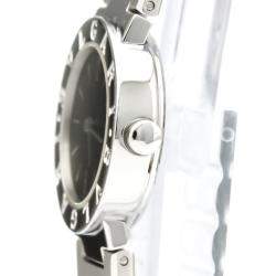 Bvlgari Black Stainless Steel Bvlgari Bvlgari BB23SSD Women's Wristwatch 23 MM