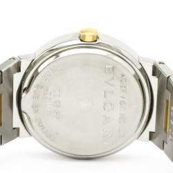 Bvlgari Black 18K Yellow Gold and Stainless Steel Bvlgari Bvlgari BB26SG Women's Wristwatch 26 MM