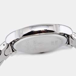 Pre Owned Bvlgari Black Stainless Steel Solotempo ST35S Women's Wristwatch 35 mm