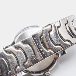 Pre Owned Bvlgari Black Stainless Steel Solotempo ST35S Women's Wristwatch 35 mm