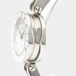 Pre Owned Bvlgari White Stainless Steel B.zero1 BZ22S Quartz Women's Wristwatch 22 MM