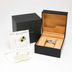 Pre Owned Bvlgari Black 18k Rose Gold and Stainless Steel Bvlgari Bvlgari BB23SG Women's Wristwatch 23 mm