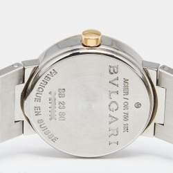 Pre Owned Bvlgari Black 18k Rose Gold and Stainless Steel Bvlgari Bvlgari BB23SG Women's Wristwatch 23 mm