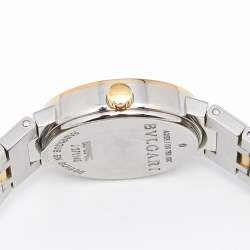 Pre Owned Bvlgari Black 18k Rose Gold and Stainless Steel Bvlgari Bvlgari BB23SG Women's Wristwatch 23 mm