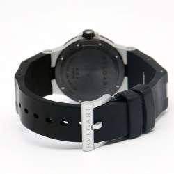 Pre Owned Bvlgari Cream Aluminium Rubber Diagono AL32TA Women's Wristwatch 32 mm 