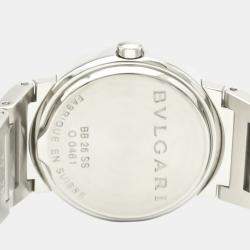 Pre Owned Bvlgari Black Stainless Steel Bvlgari BB26SS Women's Wristwatch 26 MM