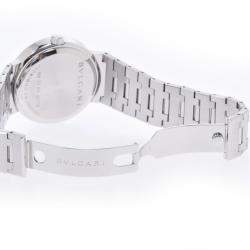 Pre Owned Bvlgari Black Stainless Steel Bvlgari Bvlgari BB33SS Automatic Men's Wristwatch 33 MM