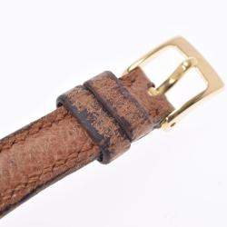 Pre Owned Bvlagri Black 18k Yellow Gold Bvlgari Bvlgari BB23GL Women's Wristwatch 23 mm