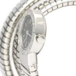 Bvlgari Black Stainless Steel Bvlgari Bvlgari Tubogas BB191TS Women's Wristwatch 19 mm