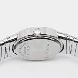 Pre Owned Bvlgari Black Stainless Steel Tubogas BB262TS Women's Wristwatch 26 mm