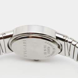 Pre Owned Bvlgari Black Stainless Steel Tubogas BB262TS Women's Wristwatch 26 mm