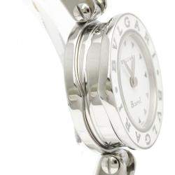 Pre Owned Bvlgari White Stainless Steel B-Zero1 BZ22S Quartz Women's Wristwatch 22 mm