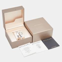 Pre Owned ساعة يد نسائية بلغاري سيرب نتي سبيغا 102182  سيراميك ستانلس ستيل بيضاء 35مم