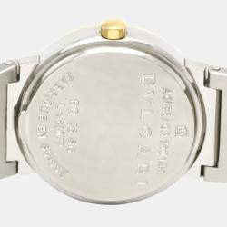 Pre Owned Bvlgari Black 18K Yellow Gold and Stainless Steel Bvlgari Bvlgari BB26SG Women's Wristwatch 26 mm