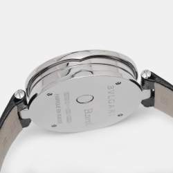 Pre Owned Bvlgari Black Sun & Moon Diamond Inlay Motif B.Zero1 BZ 35 S Women's Watch 35 mm