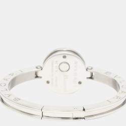 Pre Owned Bvlgari Blue Diamond Stainless Steel B.Zero1 BZ22S Women's Wristwatch 22 mm