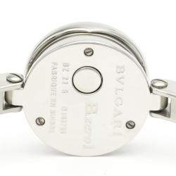 Pre Owned Bvlgari Blue Diamond Stainless Steel B.Zero1 BZ22S Women's Wristwatch 22 mm