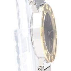 Pre Owned Bvlgari Black 18k Yellow Gold And Stainless Steel Bvlgari Bvlgari BB26SGD Quartz Women's Wristwatch 26 mm