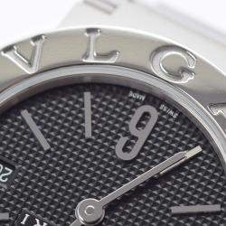 Pre Owned Bvlgari Black Stainless Steel Bvlgari Bvlgari BBL26S Quartz Women's Wristwatch 26 mm