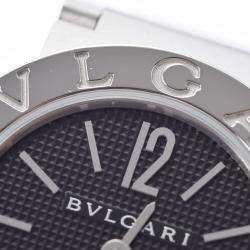 Pre Owned Bvlgari Black Stainless Steel Bvlgari Bvlgari BBL26S Quartz Women's Wristwatch 26 mm
