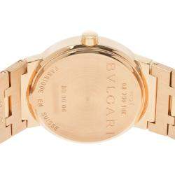 Bvlgari Black 18k Yellow Gold Bvlgari Bvlgari BB30GG Quartz Women's Wristwatch 30 mm