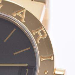 Bvlgari Black 18k Yellow Gold Bvlgari Bvlgari BB30GG Quartz Women's Wristwatch 30 mm
