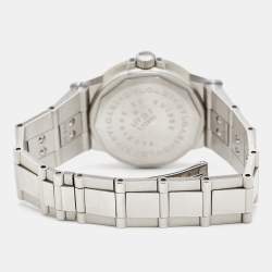 Pre Owned Bvlgari Black Stainless Steel Diagono LCV 29 S Women's Wristwatch 29 mm