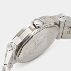 Pre Owned Bvlgari Black Stainless Steel Diagono LCV 29 S Women's Wristwatch 29 mm