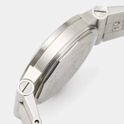 Pre Owned Bvlgari Black Stainless Steel Diagono LCV 29 S Women's Wristwatch 29 mm