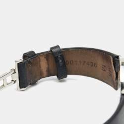 Bvlgari Black Stainless Steel Leather B.Zero1 BZ30S Women's Wristwatch 30 mm