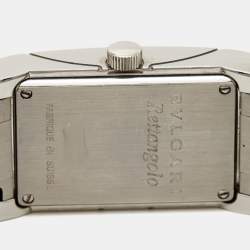 مملوكة مسبقًا Bvlgari Black Stainless Steel Rettangolo RT39S Women's Wristwatch 21 x 39 mm 