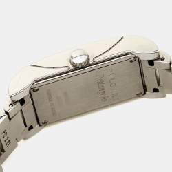 مملوكة مسبقًا Bvlgari Black Stainless Steel Rettangolo RT39S Women's Wristwatch 21 x 39 mm 