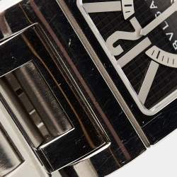 مملوكة مسبقًا Bvlgari Black Stainless Steel Rettangolo RT39S Women's Wristwatch 21 x 39 mm 