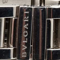 مملوكة مسبقًا Bvlgari Black Stainless Steel Rettangolo RT39S Women's Wristwatch 21 x 39 mm 