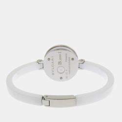 Bvlgari White Stainless Steel B.Zero1 BZ23S Women's Wristwatch 23 mm